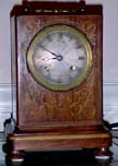 French Inlaid Wood Carraige Clock - Circa 1850